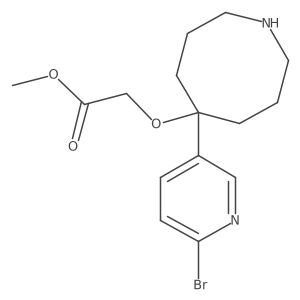 Methyl 2-{[5-(6-bromopyridin-3-yl)azocan-5-yl]oxy}acetate结构式