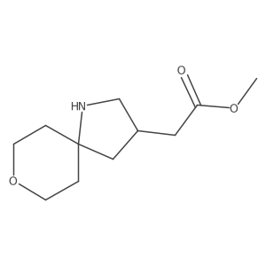 Methyl 2-{8-oxa-1-azaspiro[4.5]decan-3-yl}acetate结构式