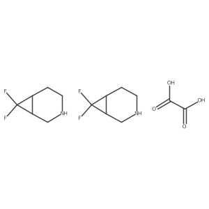 7,7-Difluoro-3-azabicyclo[4.1.0]heptanehemioxalate结构式