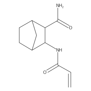 3-(Prop-2-enamido)bicyclo[2.2.1]heptane-2-carboxamide结构式