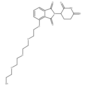 Thalidomide-O-PEG4-OH结构式