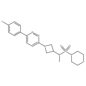 N-[1-[6-(4-Fluorophenyl)pyridazin-3-yl]azetidin-3-yl]-N-methylmorpholine-4-sulfonamide Structure