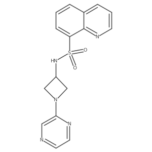 N-[1-(pyrazin-2-yl)azetidin-3-yl]quinoline-8-sulfonamide Structure