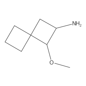 1-Methoxyspiro[3.3]heptan-2-amine Structure