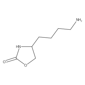 (4S)-4-(4-aminobutyl)-1,3-oxazolidin-2-one结构式