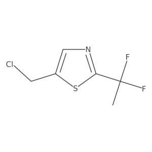 5-(Chloromethyl)-2-(1,1-difluoroethyl)-1,3-thiazole Structure