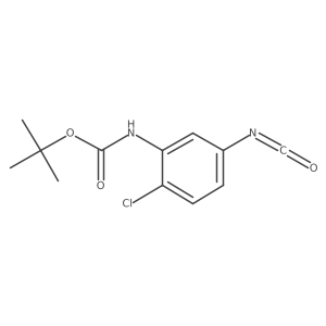tert-butyl N-(2-chloro-5-isocyanatophenyl)carbamate Structure