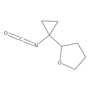 2-(1-Isocyanatocyclopropyl)oxolane结构式