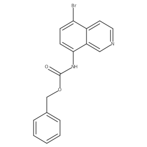 benzyl N-(5-bromoisoquinolin-8-yl)carbamate结构式