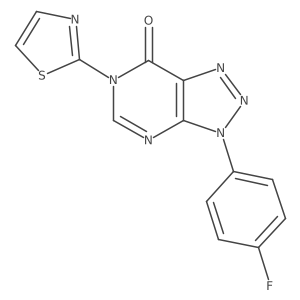 3-(4-fluorophenyl)-6-(1,3-thiazol-2-yl)-3H,6H,7H-[1,2,3]triazolo[4,5-d]pyrimidin-7-one结构式