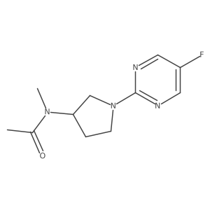 N-[1-(5-fluoropyrimidin-2-yl)pyrrolidin-3-yl]-N-methylacetamide Structure