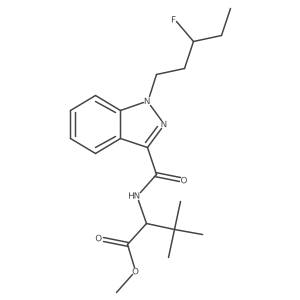 Methyl N-{[1-(3-fluoropentyl)-1H-indazol-3-yl]carbonyl}-3-methyl-L-valinate结构式