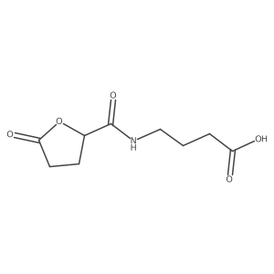 4-[(5-Oxooxolan-2-yl)formamido]butanoicacid Structure