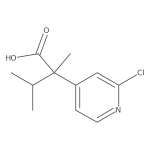 2-(2-Chloropyridin-4-yl)-2,3-dimethylbutanoic acid结构式