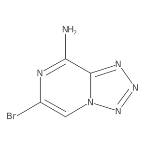 6-Bromotetrazolo[1,5-a]pyrazin-8-amine结构式