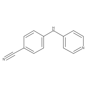 4-[(Pyridin-4-yl)amino]benzonitrile结构式