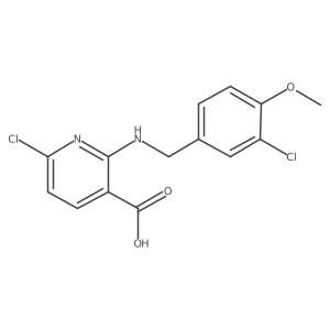 2-(3-Chloro-4-methoxybenzylamino)-6-chloronicotinic acid Structure