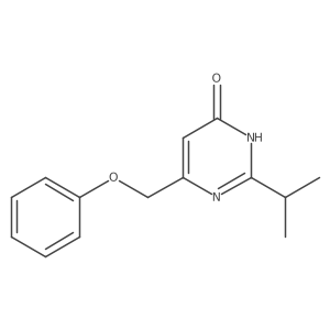 2-Isopropyl-6-phenoxymethyl-4-pyrimidinol Structure