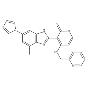 3-[5-(1h-Imidazol-1-Yl)-7-Methyl-1h-Benzimidazol-2-Yl]-4-[(Pyridin-2-Ylmethyl)amino]pyridin-2(1h)-One结构式