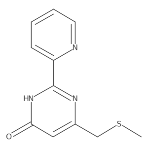 6-((Methylsulfanyl)methyl)-2-(2-pyridinyl)-4-pyrimidinol结构式