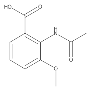 2-Acetamido-3-methoxybenzoic acid结构式