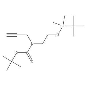 tert-Butyl (2-((tert-butyldimethylsilyl)oxy)ethyl)(prop-2-yn-1-yl)carbamate Structure