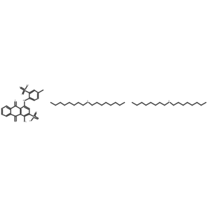 1-amino-4-(4-methyl-2-sulfoanilino)-9,10-dioxoanthracene-2-sulfonic acid;N-octyloctan-1-amine Structure
