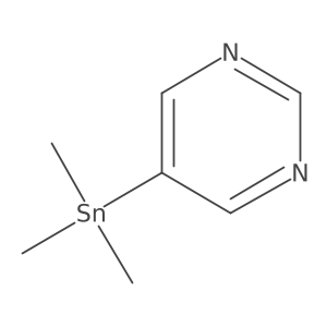 5-Trimethylstannyl-pyrimidine结构式