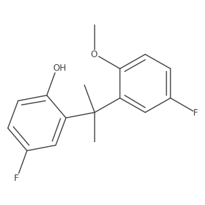 2-(5-Fluoro-2-hydroxyphenyl)-2-(5-fluoro-2-methoxyphenyl)propane结构式