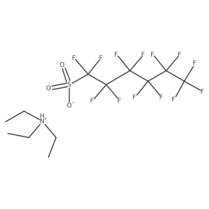 Triethylammonium perfluorohexane sulfonate Structure