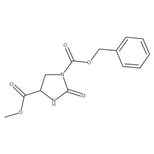 1-Benzyl 4-methyl 2-oxoimidazolidine-1,4-dicarboxylate结构式