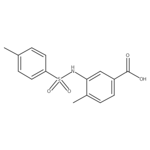 4-Methyl-3-{[(4-methylphenyl)sulfonyl]amino}benzoic acid结构式