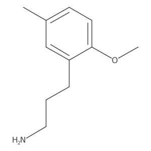 3-(2-Methoxy-5-methylphenyl)propan-1-amine结构式