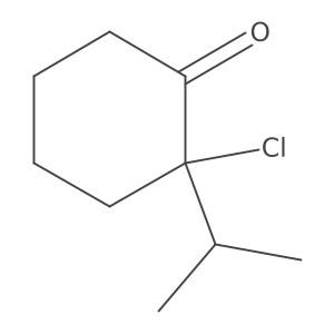 2-Chloro-2-(1-methylethyl)cyclohexanone Structure