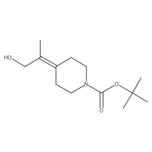 Tert-butyl 4-(1-hydroxypropan-2-ylidene)piperidine-1-carboxylate结构式
