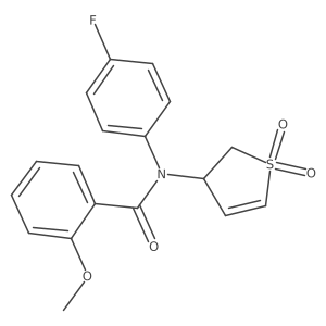 N-(1,1-dioxido-2,3-dihydrothien-3-yl)-N-(4-fluorophenyl)-2-methoxybenzamide结构式