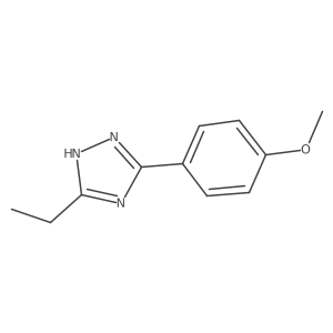 3-Ethyl-5-(4-methoxy-phenyl)-1H-[1,2,4]triazole结构式