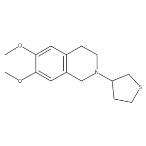 6,7-Dimethoxy-2-(thiolan-3-yl)-1,2,3,4-tetrahydroisoquinoline Structure