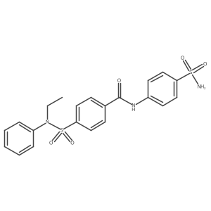4-(N-ethyl-N-phenylsulfamoyl)-N-(4-sulfamoylphenyl)benzamide结构式