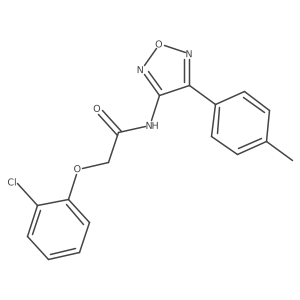 2-(2-chlorophenoxy)-N-[4-(4-methylphenyl)-1,2,5-oxadiazol-3-yl]acetamide Structure