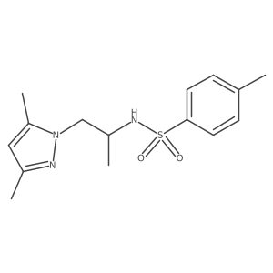 N-[2-(3,5-dimethyl-1H-pyrazol-1-yl)-1-methylethyl]-4-methylbenzenesulfonamide Structure