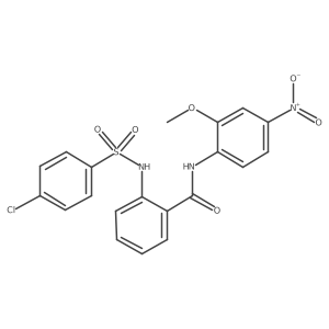 2-(4-chlorophenylsulfonamido)-N-(2-methoxy-4-nitrophenyl)benzamide Structure