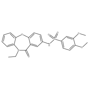 N-(10-ethyl-11-oxo-10,11-dihydrodibenzo[b,f][1,4]oxazepin-2-yl)-3,4-dimethoxybenzenesulfonamide Structure