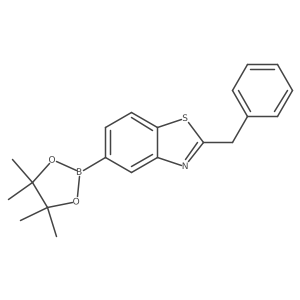2-Benzyl-5-(4,4,5,5-tetramethyl-1,3,2-dioxaborolan-2-yl)-1,3-benzothiazole Structure