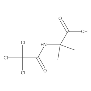 2-Methyl-N-(2,2,2-trichloroacetyl)alanine Structure