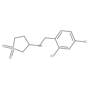 N-(2,4-dichlorobenzyl)tetrahydrothiophen-3-amine 1,1-dioxide结构式