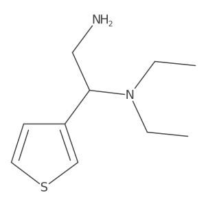 [2-Amino-1-(thiophen-3-yl)ethyl]diethylamine Structure