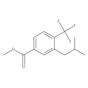 3-Isobutyl-4-trifluoromethylbenzoic acid methyl ester结构式