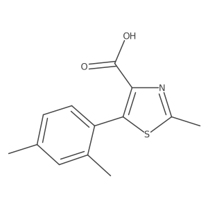 5-(2,4-Dimethyl-phenyl)-2-methyl-thiazole-4-carboxylic acid Structure