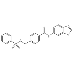 N-(1H-indol-6-yl)-4-{[(phenylsulfonyl)amino]methyl}benzamide Structure